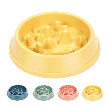 Maze Puzzle Slow Feeder Pet Bowls, Feeders & Waterers KittyNook Cat Company Yellow